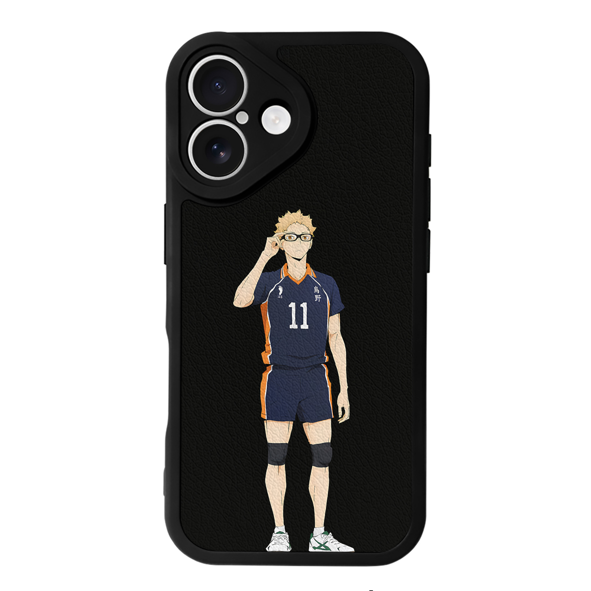 （画像用） ハイキュー!! Haikyu!! 【iPhone 16シリーズ対応】シリコンスマホケース（レザー調） 材質：シリコン
